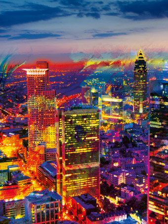 Fotocollage Frankfurt Purrea